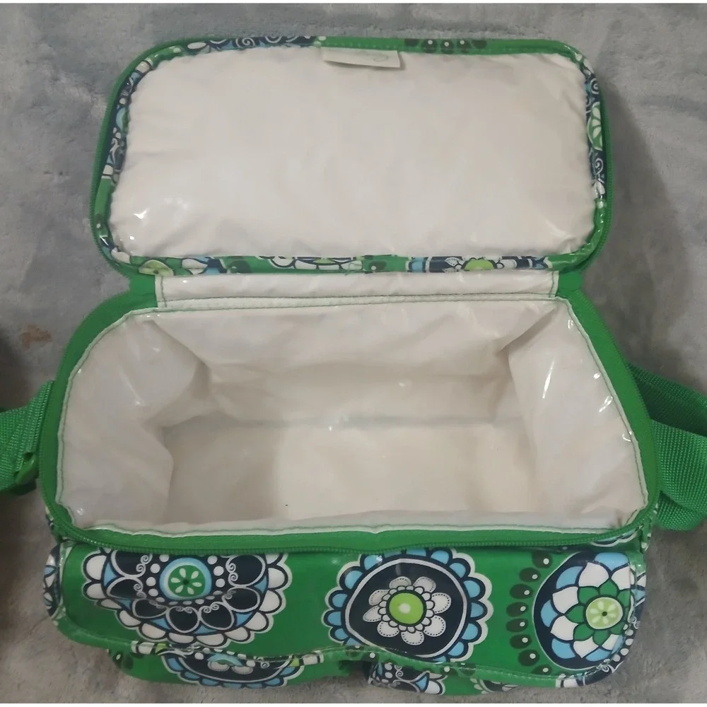 2 Vintage Vera Bradley Mini Cooler Lunch Bags Cupcakes Pink‎ Green Retired 2007